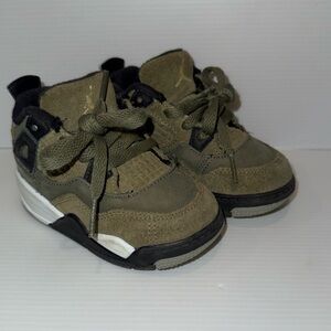 Nike Air Jordan 4 Retro SE Craft Shoes Toddler Size 6C Olive Green FB9930-200
